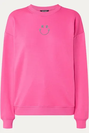Refined Department Sweater met logoborduring