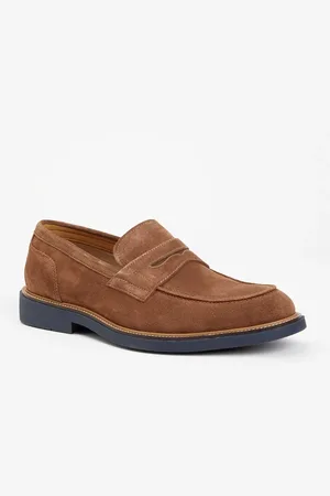 Dune Benet loafer van suède