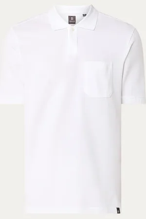 Boggi Milano Regular fit polo in biologische katoenblend