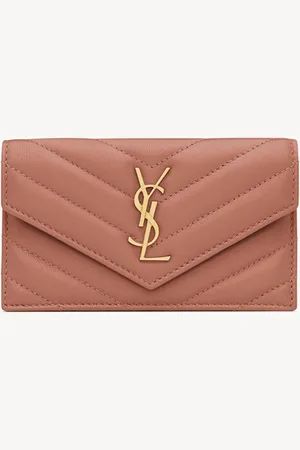 Saint Laurent Cassandre Fragments portemonnee van kalfsleer