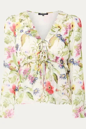 French Connection Monica Hallie blouse met bloemenprint en strikdetail