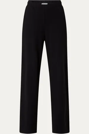 Armedangels Himaari high waist wide fit pantalon van jersey met steekzakken