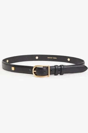 Gerard Darel Le Diane riem van leer met studs