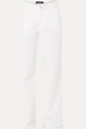 Claudia Sträter Mid waist flared fit broek van katoen