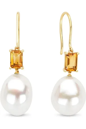 Diamond Point Geelgouden oorsieraden, 1-19 ct citrien, Rivièra