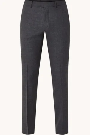 Sandro Slim fit pantalon van wol met stretch