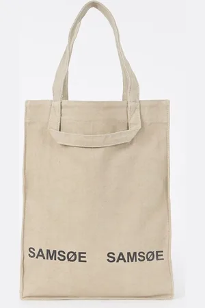 Samsøe Samsøe Salucca shopper van canvas met logo