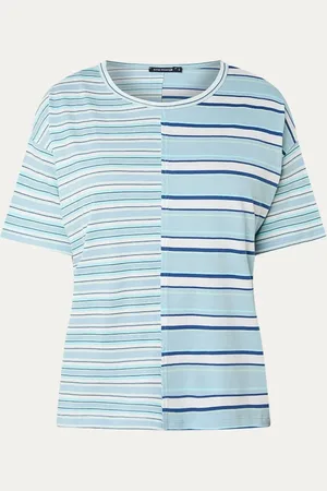 River Woods T-shirt met streepprint