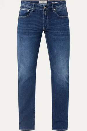 Replay 573 slim fit jeans met donkere wassing