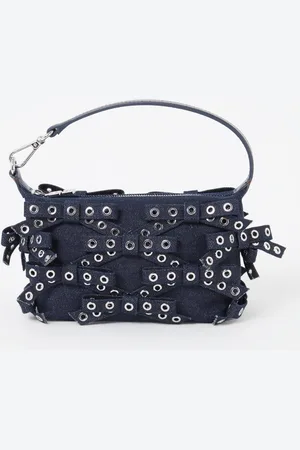 Ganni Butterfly handtas van denim