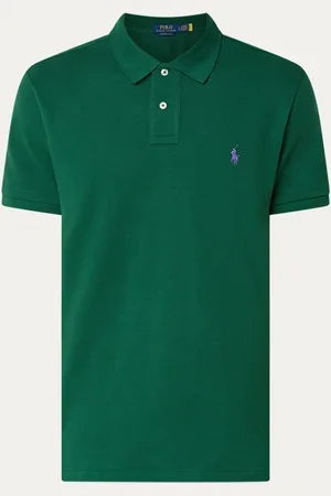 Ralph Lauren Custom slim fit polo van piqué katoen met logoborduring