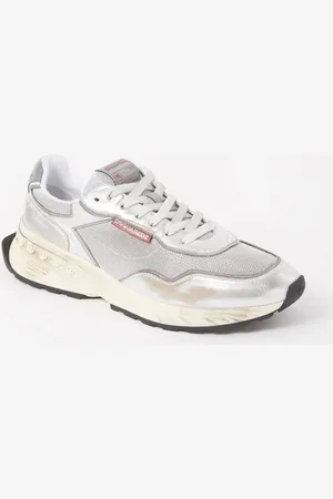 Dsquared2 Sprinter sneaker van kalfsleer met mesh details