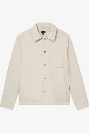 Reiss Hyde gewatteerd overshirt met steekzakken