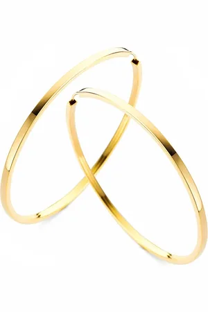 Casa Jewelry Snap Thin Square 35 oorringen verguld