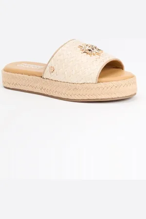 Fabienne Chapot Sunni sandaal van raffia