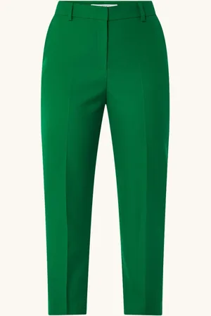 L.K. Bennett L-K-Bennett Mariner mid waist tapered fit cropped chino met persplooi