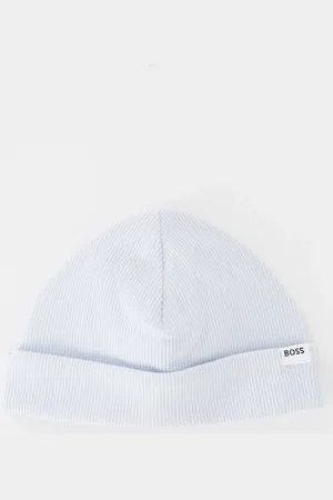 HUGO BOSS Fijngebreide muts met logo