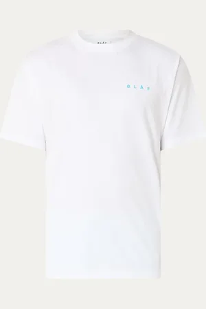 ØLÅF Sunscreen T-shirt van biologisch katoen met logo- en backprint