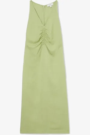 Reiss Pari midi jurk met plooidetail