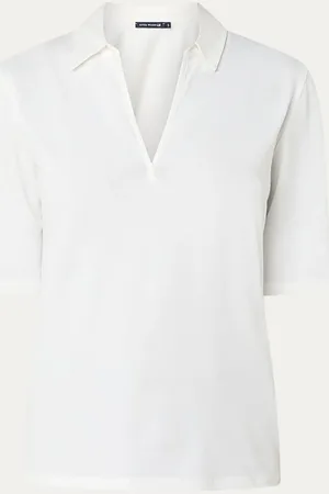 River Woods T-shirt met V-hals