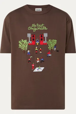 The New Originals Block Party T-shirt met borduring