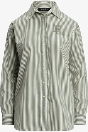 Ralph Lauren Relaxed gestreept broadcloth overhemd