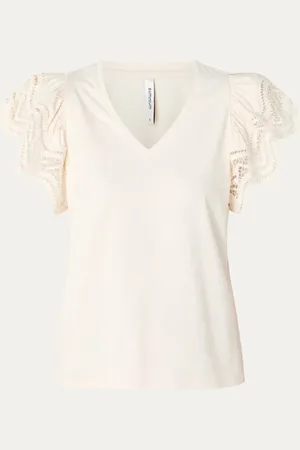 Summum Woman Top met broderie