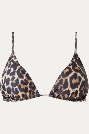 Beck Söndergaard Becksöndergaard Leopa Bella triangel bikinitop met uitneembare vulling