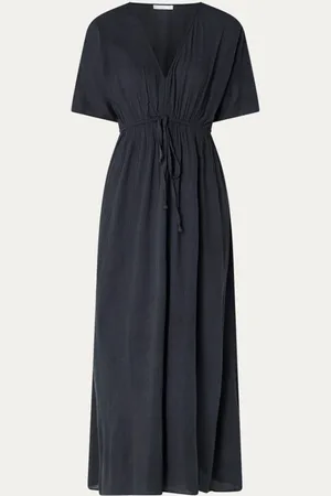 BY-BAR Maxi tuniekjurk met V-hals en structuur