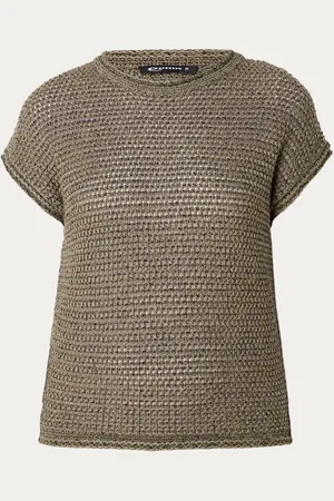 Expresso Grofgebreide pullover met gemêleerd dessin