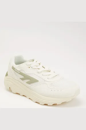 Hi-Tec HTS Shadow Alfalfa sneaker van mesh met suède details