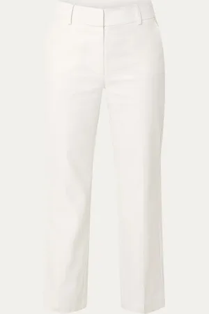 Expresso High waist wide fit pantalon in linnenblend met lurex