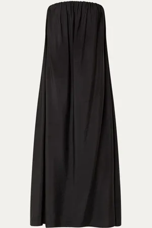 Co`Couture Callum strapless midi jurk met smockwerk