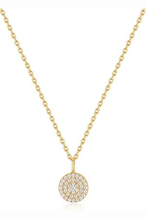 ANIA HAIE Glam Disc ketting verguld