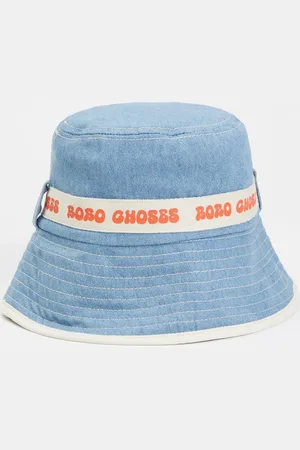 Bobo Choses Bucket hoed van denim met logo