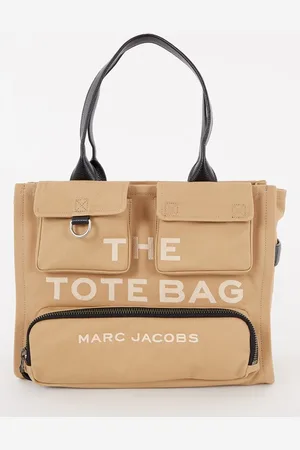 Marc Jacobs The Large Tote schoudertas van canvas met leren details