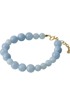 Pernille Corydon Blue sky kralenarmband verguld