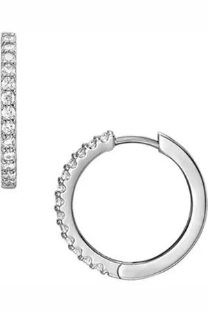 Fossil Ellis oorringen met zirkonia JF04802040