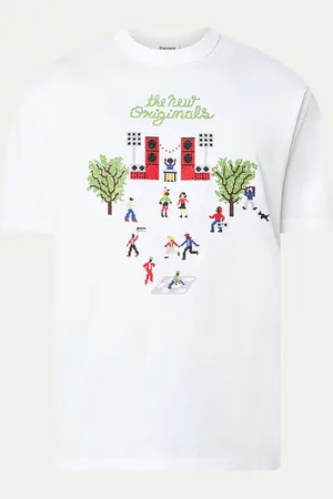 The New Originals Block Party T-shirt met borduring