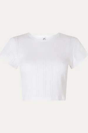 Cou Cou Intimates Baby Tee crop top van biologisch katoen