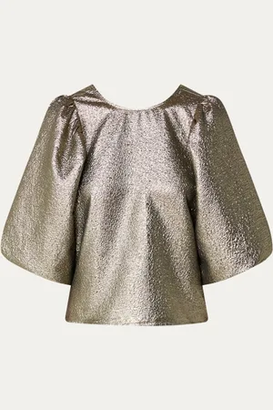 BY-BAR Zita top met metallic finish