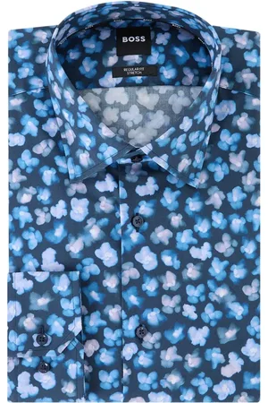 HUGO BOSS Joe regular fit overhemd met print