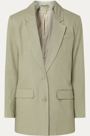 SELECTED Tania-Rita blazer in linnenblend met klepzakken