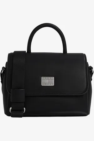 Tommy Hilfiger Crossbodytas van leer met logo