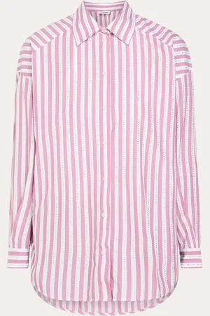 Sandro Blouse met strass en streepprint
