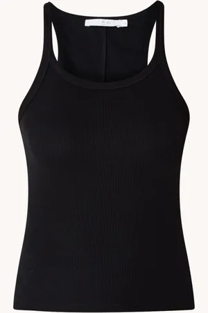 IRO Palisso tanktop met ribstructuur en ronde hals