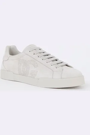Dolce & Gabbana Portofino sneaker van kalfssuède met logo