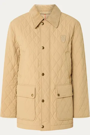 Burberry Gewatteerd jack met quilt patroon en klepzakken