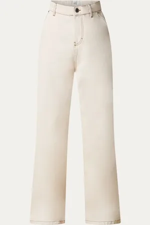 Ami High waist wide leg jeans met steekzakken