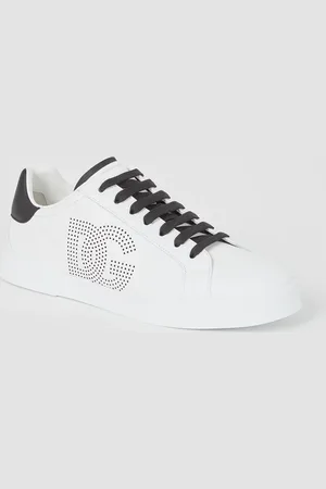 Dolce & Gabbana Portofino sneaker van kalfsleer met logo